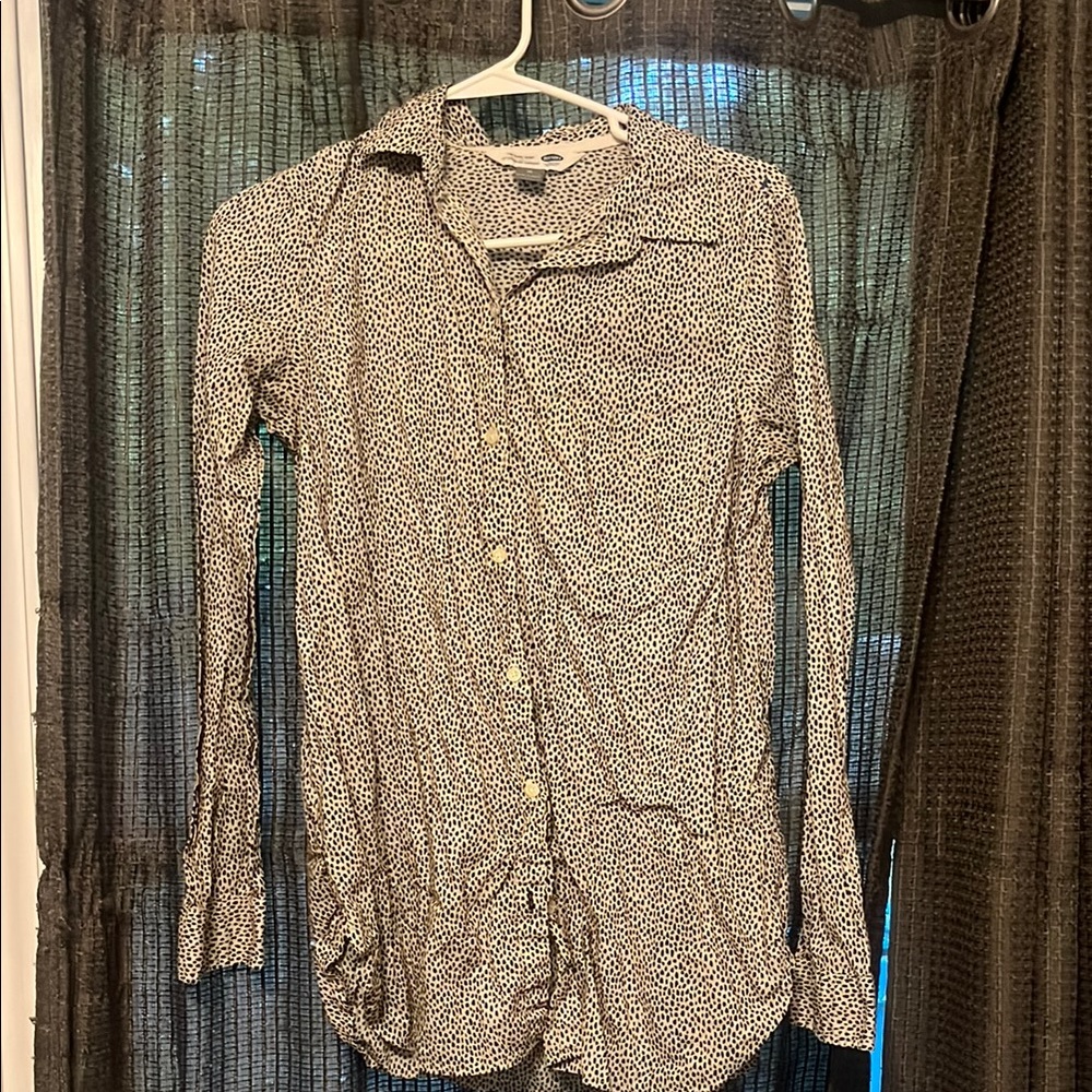 Old Navy Gray Long Sleeve Button Down Shirt